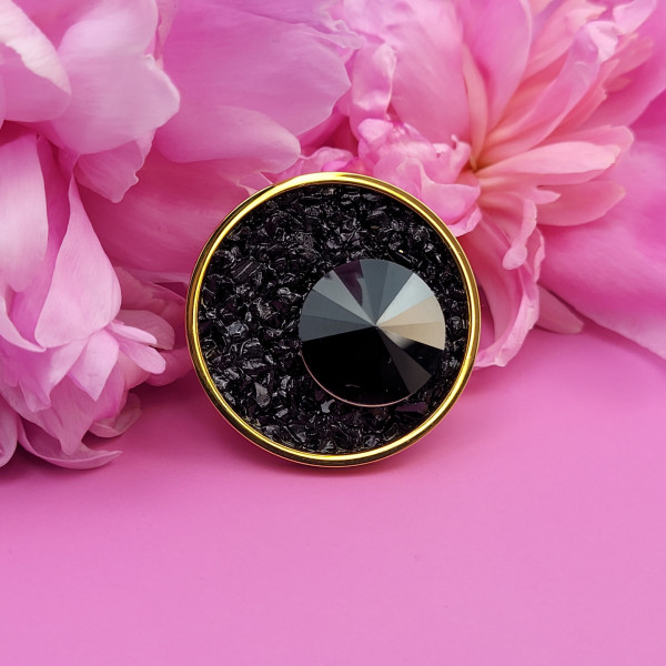 Verstellbarer Ring mit Swarovski-Kristallen "Aureé"