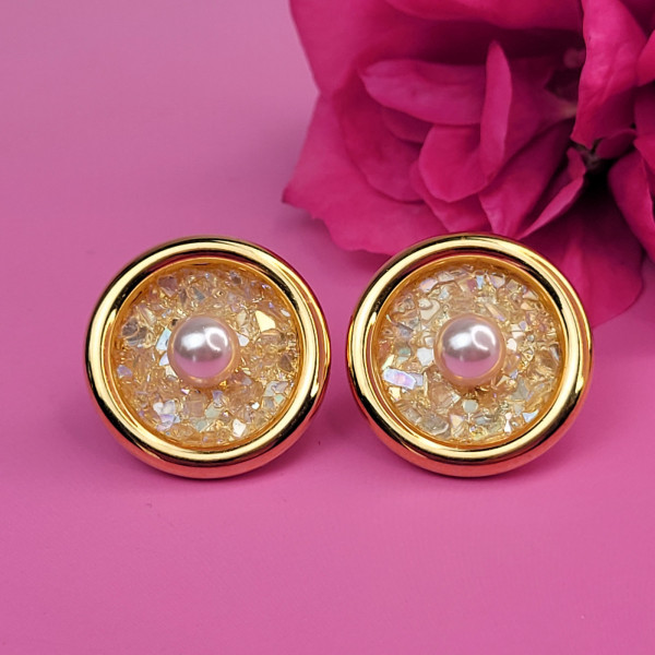 Boutonclips mit Swarovski-Kristallen "Aviel"