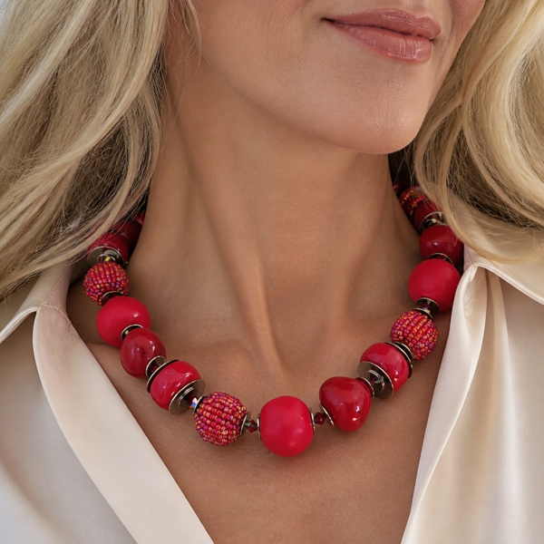 Kette ''Corazonred'' nur 1 Stück mit Swarovski