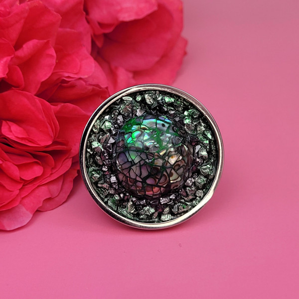 Verstellbarer Ring mit Swarovski-Kristallen "Mira"